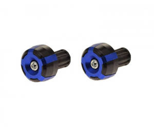 Końcówki kierownicy motocykla niebieskie