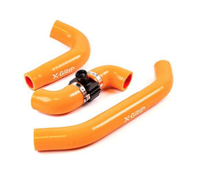 SILIKONOWE WĘŻE/PRZEWODY CHŁODNICY KTM 250-300,EXC TBI,XC-W TBI '24-, SX,XC '23-, HUSQVARNA 250-300,TE '24-, TC,TX,23-, GASGAS 250-300,EC,MC,EX '24- KOLOR POMARAŃCZOWY