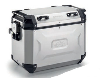 KUFER BOCZNY 48L MONOKEY CAM SIDE KVG48A K'VOYAGER ALUMINIOWY LEWY KOLOR SREBRNY