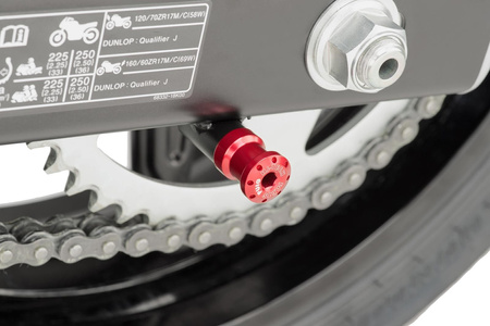 Rolki wahacza puig m6 (aprilia / ducati / triumph / yamaha) czerwone