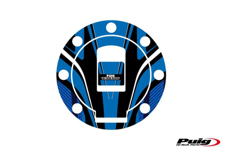 Osłona wlewu paliwa puig do yamaha do 1999 (wzór radikal) niebieska