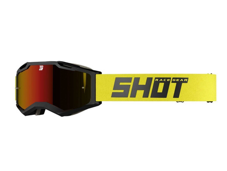 Gogle Shot Iris 2.0 czarny/zółty mat szybka złote lustro