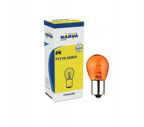 NARVA ŻARÓWKA 21W 12V BAU15S PY21W (ORANGE) - POMARAŃCZOWA KIERUNKOWSKAZ 1 SZTUKA