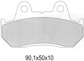 Klocki hamulcowe kh69 spiek metaliczny (złote) street honda