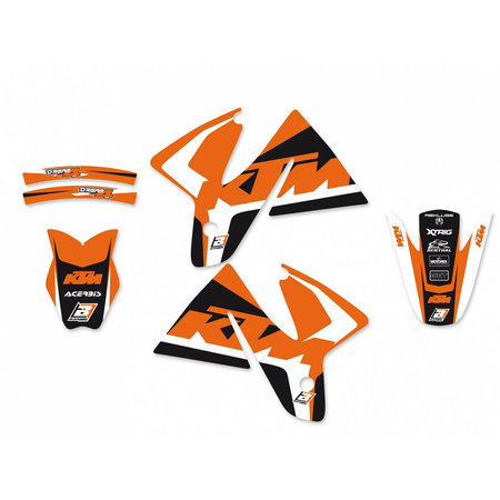 Komplet naklejek (oklein) ktm sx '98-'00, exc '98-'00, dream 4 kolor pomarańczowy/czarny