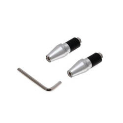 Końcówki kierownicy chrom stożek