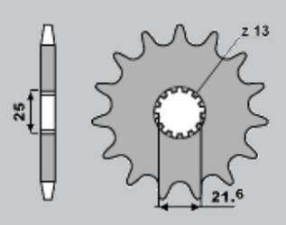 Zębatka przednia 566 13 (56613jt) suzuki rf/gsx/gsxr/gsf, yamaha fzr 600