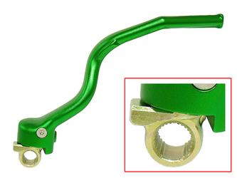 Psychic dźwignia startera (kopka) kawasaki kxf 250 '13-'16 aluminiowa (13064-0067) kolor zielony