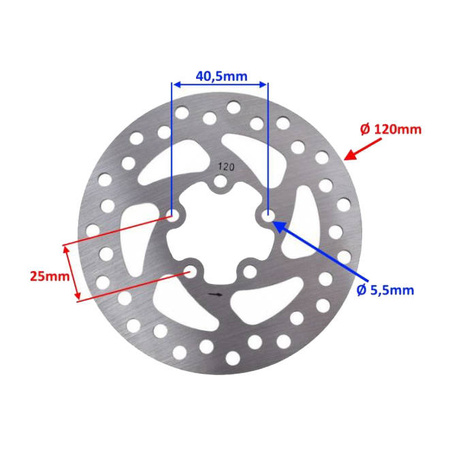 Tarcza hamulcowa 140 mm do Kugoo M4
