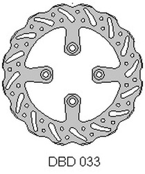 Tarcza hamulcowa tył gas-gas 65mc ktm sx65 (160x45x3mm)
