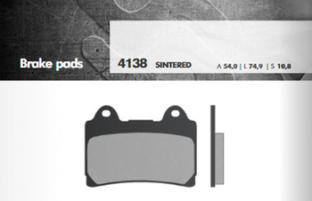 Klocki hamulcowe kh160 spiek metaliczny (złote) (przód tdm '96-01, v-max '93-03, fj1200 '91-95) (ft 4138)