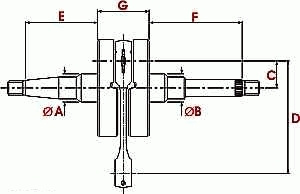 Wał Korbowy Yx110 Apollo Rxf Junior