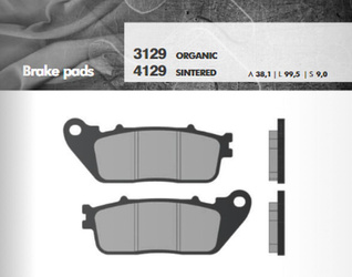 Klocki hamulcowe kh488 spiek metaliczny (złote) (ft 4129)
