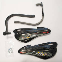 Osłony rąk (handbary) z mocowaniem aluminiowym atv (22+28mm) (alu-czarny, plastik-czarny)