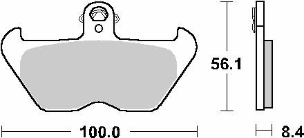 Hamulcowe kh407 / kh246 street ceramic kolor czarny pasuje do: bmw k1200, r850/1100/1150/1200 przód