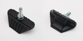 Trzymak opony 1,60 zalany gumą (czarny)