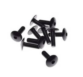 Śruby owiewki aluminiowa 6X20 czarna 10 sztuk