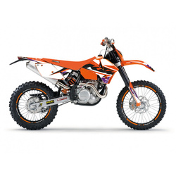 KOMPLET NAKLEJEK (OKLEIN) KTM EXC/EXC-F '05-'07, SX/SX-F '05-'06 DREAM 5 KOLOR POMARAŃCZOWY CZARNY