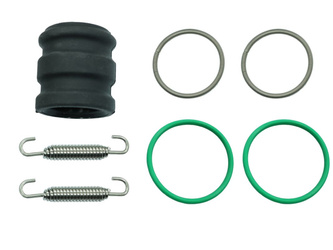 ZESTAW USZCZELNIEŃ WYDECHU (ORINGI, GUMA I SPRĘŻYNY) KTM EXC / SX / XC 250 / 300 '99-'24, EXC / SX / XC 200 '99-'16, HUSQVARNA TC / TE 250 / 300 '14-'24, TX 300 '17-'24