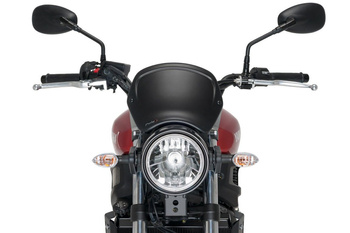 Szyba Owiewka Puig Retroplate (Mocowana Do Lampy) Czarny Mat