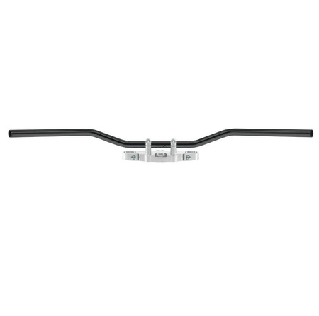 Kierownica stalowa 25,4mm roadstar medium kolor czarny ( z przetłoczeniami na kable ) (promocja)
