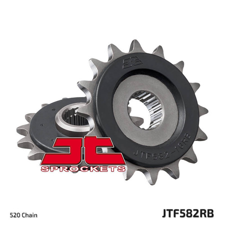 Zębatka przednia 443 16 z gumą yamaha xj 600 diversion '92-'03 (jtf582.16rb) (łańc. 520)
