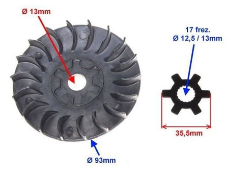 Tarcza zewnętrzna wariatora skuter 2T wał 13mm