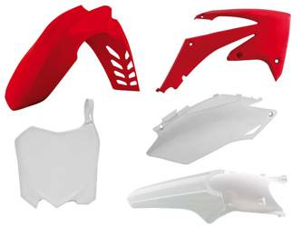 Komplet plastików honda crf 250r '11-'13, crf 450 '11-'12 kolor oem (z tablicą) (ho115e999)