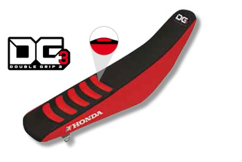 Pokrowiec/poszycie na siedzenie honda crf 450r '05-'08 double grip 3 kolor czarny/czerwony