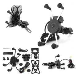 Uchwyt motocyklowy typ ram xl usb z ładowarką usb na telefon montowany na kierownicę lub lusterko