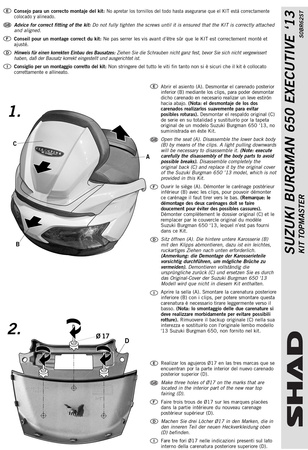 Stelaż kufra tylnego Shad do Suzuki Burgman 650 ( 02 -14)