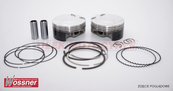 KOMPLET TŁOKÓW DUCATI (4T) 999RS '03-'06, 1098RS '07-'08 (103,93MM) (BORE 104 MM) SWORZEŃ 20MM (NA ZAMÓWIENIE DO 7 DNI)