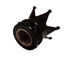 Nakrętka wentyla czarna Korona