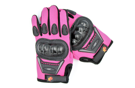 Rękawice Motocyklowe Enduro Cross Quad Moto V-01k Różowe S Dziecięce Rkw0000008