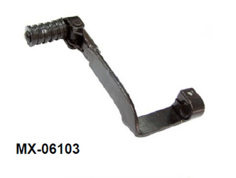 DŹWIGNIA ZMIANY BIEGÓW KAWASAKI KX 250 '83-'93(OEM: 13156-1240) (STALOWA) KOLOR CZARNY