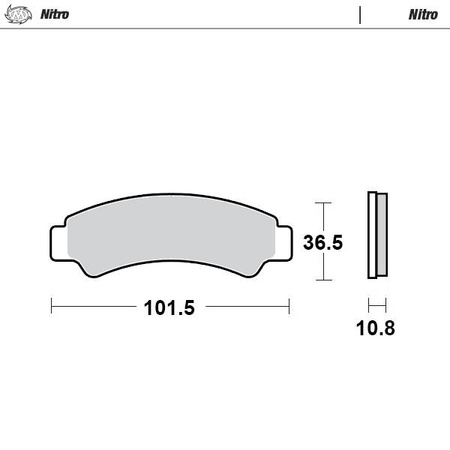 Klocki hamulcowe sinter metal enduro: 21 (nitro) przód prawa/lewa strona, cf moto c-force 450 / 520 / 625 / 850, z-force 550 / 800 / 1000 (p