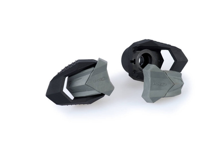 Części zamienne - krążki nylonowe + para gumowych końcówek do crash pads r19 (z 50mm- śruby m10) czarne