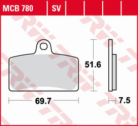 Klocki hamulcowe kh399 sinter street aprilia rs4 50/125 '11-, derbi gpr 50 2t '09-'16, gpr 125 2t/4t '04-'16, peugeot xr-7 50 '08-'11, rieju
