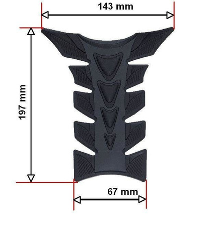 Tank pad osłona zbiornika naklejka na bak gumowa