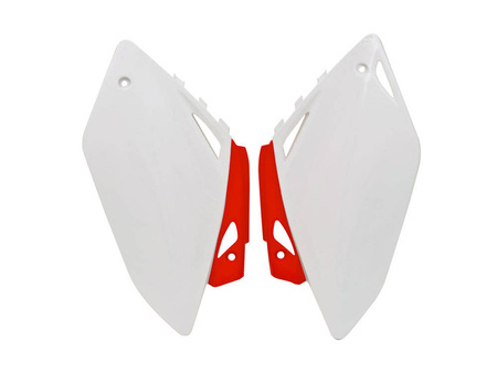Boczki tylne honda crf 450r '07-'08 kolor biały czerwony (oem) (ficrfbnrs07) (ho04616w)
