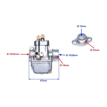 Gaźnik Simson Bing 17/15/1101 -75km/h