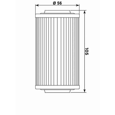 Filtr oleju bombardier 500/650 atv, see doo, marine (hf556) (50)
