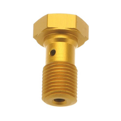 Śruba hydrauliczna do przewodów hamulcowych m10x1,00 brembo kolor złoty (promocja)