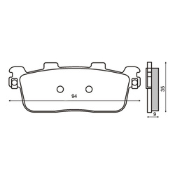 Klocki Hamulcowe Tył People S 250 / Sym Gts 125 2007 08-12