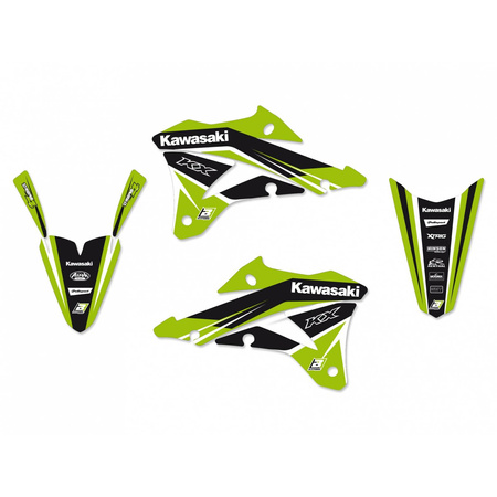 Komplet naklejek (oklein) kawasaki kx 85 '14-'21, dream 4 kolor zielony/czarny