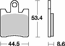 Klocki hamulcowe kh283 street ceramic kolor czarny