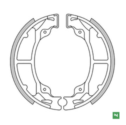 Szczęki hamulcowe tył kawasaki kd 80 '88-'90, kdx 200 '83-'88, kh 125 '77-'81, kx 125 '82-'85 (110x30mm)