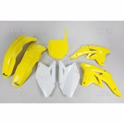 Komplet plastików suzuki rmz 250 '07-'09 kolor oem (żółty/biały - z żółtą tablicą pod numery startowe) (su407be999)