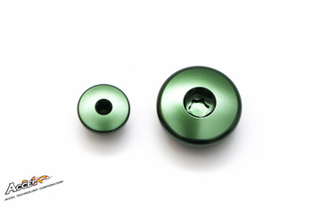 Accel korki inspekcyjne silnika suzuki / kawasaki kx 250f '08-'13 kolor zielony