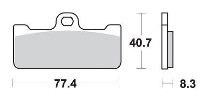 Klocki hamulcowe kh218 racing dual carbon kolor czarny